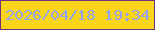 文字の大きさ：3、枠の色：6e307f、背景の色：f9d519、文字の色：92a2f9 無料ブログパーツのブログ時計