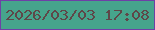 文字の大きさ：2、枠の色：6e40a6、背景の色：46a48c、文字の色：5e4749 無料ブログパーツのブログ時計
