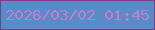 文字の大きさ：2、枠の色：6e4283、背景の色：5b8ac9、文字の色：bb81d4 無料ブログパーツのブログ時計