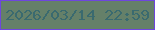 文字の大きさ：1、枠の色：6e46dd、背景の色：658069、文字の色：3a6a6f 無料ブログパーツのブログ時計