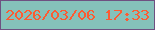 文字の大きさ：1、枠の色：6e5081、背景の色：85c1ba、文字の色：fd5b32 無料ブログパーツのブログ時計