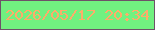 文字の大きさ：4、枠の色：6e5268、背景の色：71f180、文字の色：feac69 無料ブログパーツのブログ時計