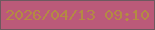 文字の大きさ：2、枠の色：6e595f、背景の色：bb5a79、文字の色：b48a43 無料ブログパーツのブログ時計