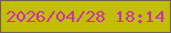 文字の大きさ：1、枠の色：6e6150、背景の色：c2bd05、文字の色：c933a5 無料ブログパーツのブログ時計