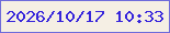 文字の大きさ：4、枠の色：6e6bda、背景の色：f5efe4、文字の色：3625db 無料ブログパーツのブログ時計