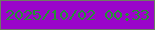 文字の大きさ：5、枠の色：6e7c63、背景の色：9a05ca、文字の色：269036 無料ブログパーツのブログ時計