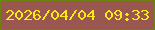 文字の大きさ：1、枠の色：6e810c、背景の色：99574f、文字の色：fbea14 無料ブログパーツのブログ時計