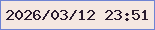 文字の大きさ：4、枠の色：6e83d3、背景の色：f4e7e1、文字の色：291b2e 無料ブログパーツのブログ時計