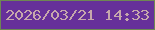文字の大きさ：5、枠の色：6e8753、背景の色：66309a、文字の色：c6a7ac 無料ブログパーツのブログ時計