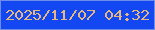 文字の大きさ：3、枠の色：6e8cea、背景の色：1347f2、文字の色：e5b77f 無料ブログパーツのブログ時計