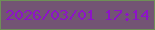 文字の大きさ：4、枠の色：6e8f57、背景の色：735474、文字の色：8d13c7 無料ブログパーツのブログ時計