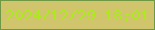 文字の大きさ：2、枠の色：6e9844、背景の色：d0c46d、文字の色：ace91f 無料ブログパーツのブログ時計