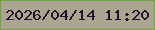 文字の大きさ：4、枠の色：6ea242、背景の色：a9a591、文字の色：251128 無料ブログパーツのブログ時計