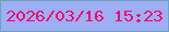 文字の大きさ：4、枠の色：6ea5b0、背景の色：9caff5、文字の色：f80366 無料ブログパーツのブログ時計