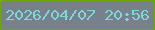 文字の大きさ：5、枠の色：6ea604、背景の色：78808c、文字の色：80d8d2 無料ブログパーツのブログ時計