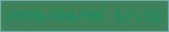 文字の大きさ：5、枠の色：6eacb1、背景の色：3f8259、文字の色：109264 無料ブログパーツのブログ時計