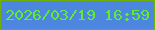 文字の大きさ：5、枠の色：6eaf08、背景の色：4d86df、文字の色：60eb34 無料ブログパーツのブログ時計