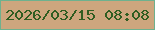 文字の大きさ：4、枠の色：6eb18e、背景の色：cda67e、文字の色：2f5d21 無料ブログパーツのブログ時計