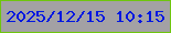文字の大きさ：2、枠の色：6ec50e、背景の色：a3a1a4、文字の色：0117e1 無料ブログパーツのブログ時計