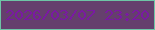 文字の大きさ：2、枠の色：6ec5a6、背景の色：653f6d、文字の色：7a19a3 無料ブログパーツのブログ時計