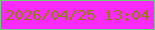 文字の大きさ：2、枠の色：6ed17a、背景の色：fa2bfc、文字の色：917f09 無料ブログパーツのブログ時計