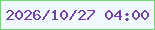 文字の大きさ：4、枠の色：6edb72、背景の色：eff9fe、文字の色：7740a6 無料ブログパーツのブログ時計