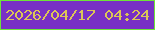 文字の大きさ：5、枠の色：6ee438、背景の色：7830c5、文字の色：dcc556 無料ブログパーツのブログ時計