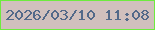 文字の大きさ：4、枠の色：6eeb3e、背景の色：d1c0bd、文字の色：536989 無料ブログパーツのブログ時計