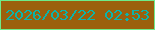 文字の大きさ：5、枠の色：6eeb8a、背景の色：9b600d、文字の色：0ab5ab 無料ブログパーツのブログ時計