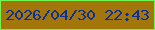 文字の大きさ：5、枠の色：6ef753、背景の色：a27609、文字の色：0c2f9b 無料ブログパーツのブログ時計