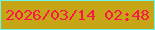 文字の大きさ：1、枠の色：6ef7e6、背景の色：c6a616、文字の色：f71943 無料ブログパーツのブログ時計