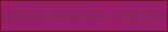 文字の大きさ：3、枠の色：6f172a、背景の色：971d69、文字の色：7d2b4e 無料ブログパーツのブログ時計
