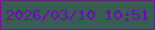 文字の大きさ：1、枠の色：6f1983、背景の色：395d52、文字の色：7104bd 無料ブログパーツのブログ時計