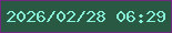 文字の大きさ：4、枠の色：6f297e、背景の色：2a5943、文字の色：87efd8 無料ブログパーツのブログ時計