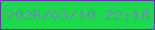 文字の大きさ：4、枠の色：6f30b9、背景の色：1bda4a、文字の色：658eb3 無料ブログパーツのブログ時計