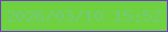 文字の大きさ：1、枠の色：6f3ec4、背景の色：6fd140、文字の色：72c97c 無料ブログパーツのブログ時計
