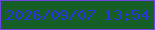 文字の大きさ：1、枠の色：6f45e1、背景の色：155f26、文字の色：2a35df 無料ブログパーツのブログ時計