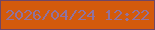 文字の大きさ：1、枠の色：6f4666、背景の色：d35a0c、文字の色：90729f 無料ブログパーツのブログ時計