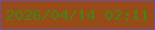 文字の大きさ：1、枠の色：6f4ca6、背景の色：964b19、文字の色：448411 無料ブログパーツのブログ時計