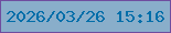 文字の大きさ：1、枠の色：6f4d9f、背景の色：89aeca、文字の色：016ea9 無料ブログパーツのブログ時計