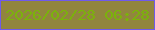 文字の大きさ：1、枠の色：6f5aeb、背景の色：91853e、文字の色：7bb20b 無料ブログパーツのブログ時計