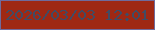 文字の大きさ：2、枠の色：6f6b9c、背景の色：9f2813、文字の色：414b63 無料ブログパーツのブログ時計