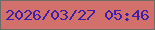 文字の大きさ：3、枠の色：6f6c67、背景の色：d2706b、文字の色：3f1ea9 無料ブログパーツのブログ時計