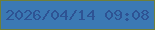 文字の大きさ：2、枠の色：6f7f38、背景の色：3b79b4、文字の色：2e5394 無料ブログパーツのブログ時計