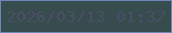 文字の大きさ：3、枠の色：6f86b9、背景の色：374c4c、文字の色：4c4d67 無料ブログパーツのブログ時計