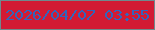 文字の大きさ：2、枠の色：6f898d、背景の色：d21a33、文字の色：3165bc 無料ブログパーツのブログ時計