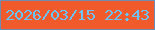 文字の大きさ：5、枠の色：6f8cb3、背景の色：f15a2a、文字の色：6ac4fa 無料ブログパーツのブログ時計