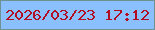 文字の大きさ：5、枠の色：6f9191、背景の色：89c0fd、文字の色：b20e23 無料ブログパーツのブログ時計