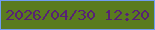 文字の大きさ：4、枠の色：6f9cf2、背景の色：5a7b1f、文字の色：572175 無料ブログパーツのブログ時計
