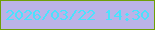 文字の大きさ：1、枠の色：6f9f06、背景の色：bbb3e7、文字の色：4ae2fd 無料ブログパーツのブログ時計